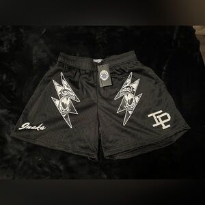 Mens Inaka Power Mesh Graphic Shorts - Gorilla Bolt Black Size L (31-33" Waist)
